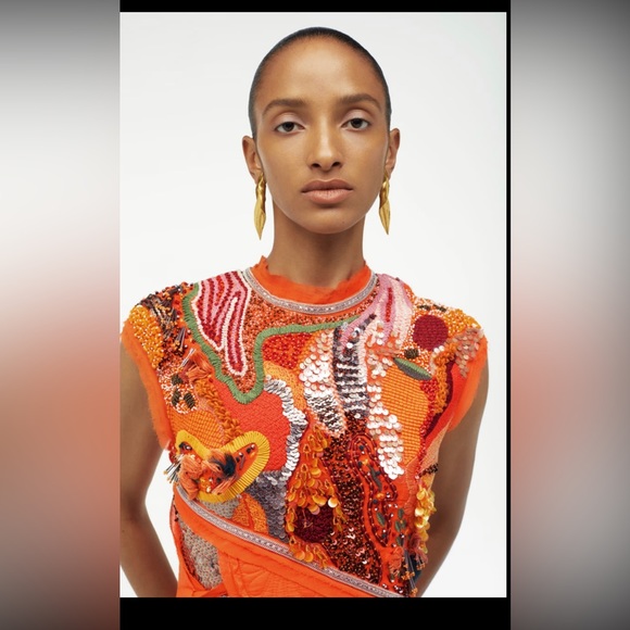 NWT ZARA BEADED DRESS LIMITED EDITION - Picture 5 of 14